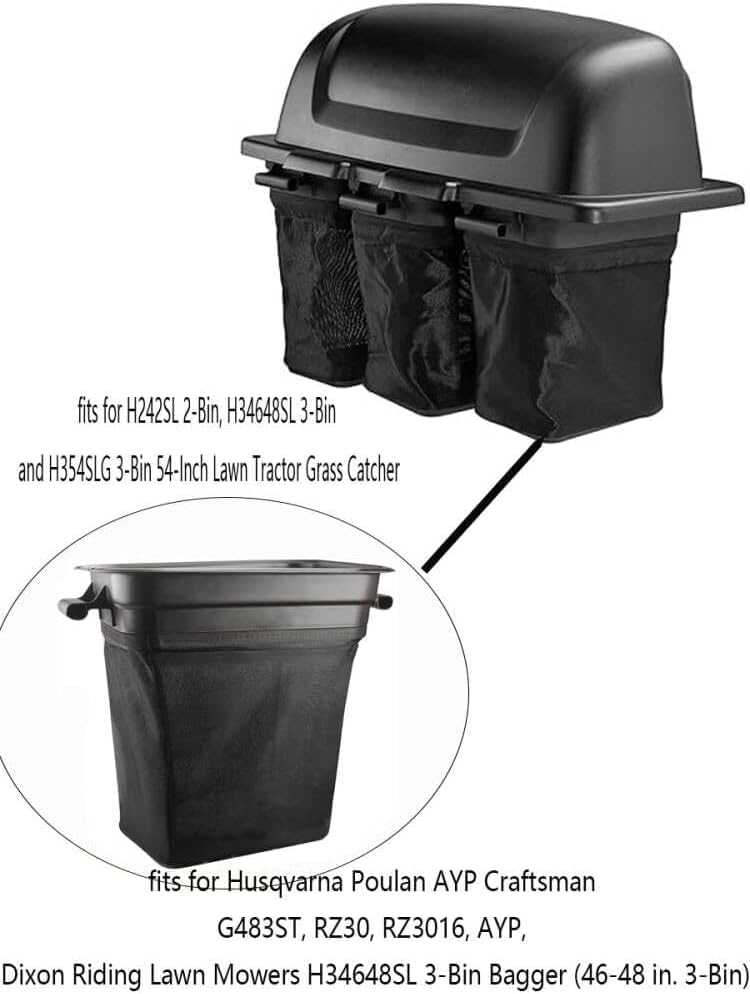 Evimotal 532400226 Lawn Tractor Grass Catcher Collection Bag, Replaces 400226 - product image 4