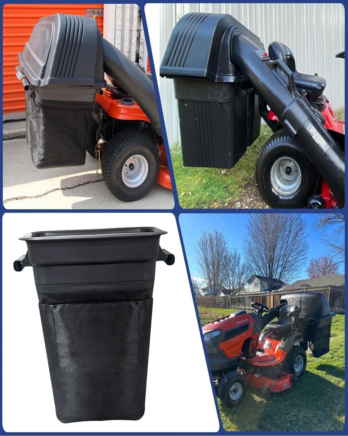 Evimotal 532400226 Lawn Tractor Grass Catcher Collection Bag, Replaces 400226 - product image 5